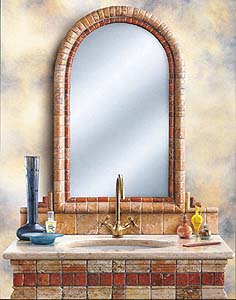 Мрамор Gianni Gaiti - Обрамление зеркала