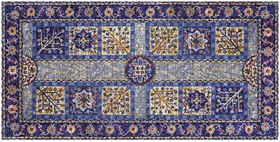 Мозаичное панно Синий ковер