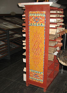 Мозаичный настенный ковер Оранжевый узор