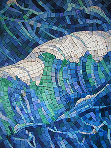 Мозаичный фрагмент Морская волна