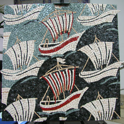 Мозаичное панно Корабли