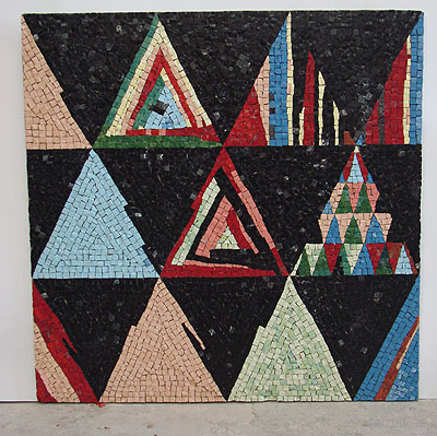 Мозаичное панно Треугольники